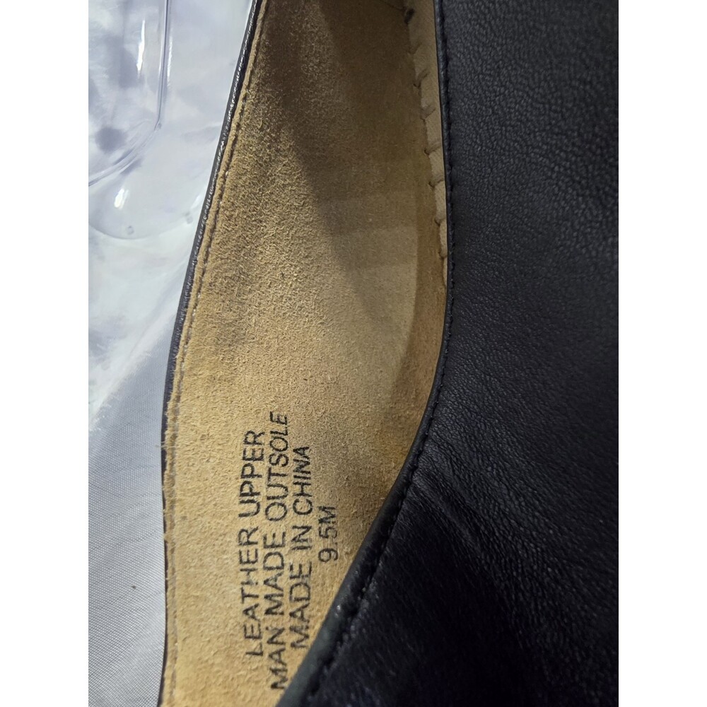 Talbots IZZY Knot Detail Espadrilles SOFT Comfort Size 9.5 Black Leather Slip-on - Picture 10 of 10